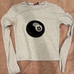 Edikted Women's White and Black Crop-top